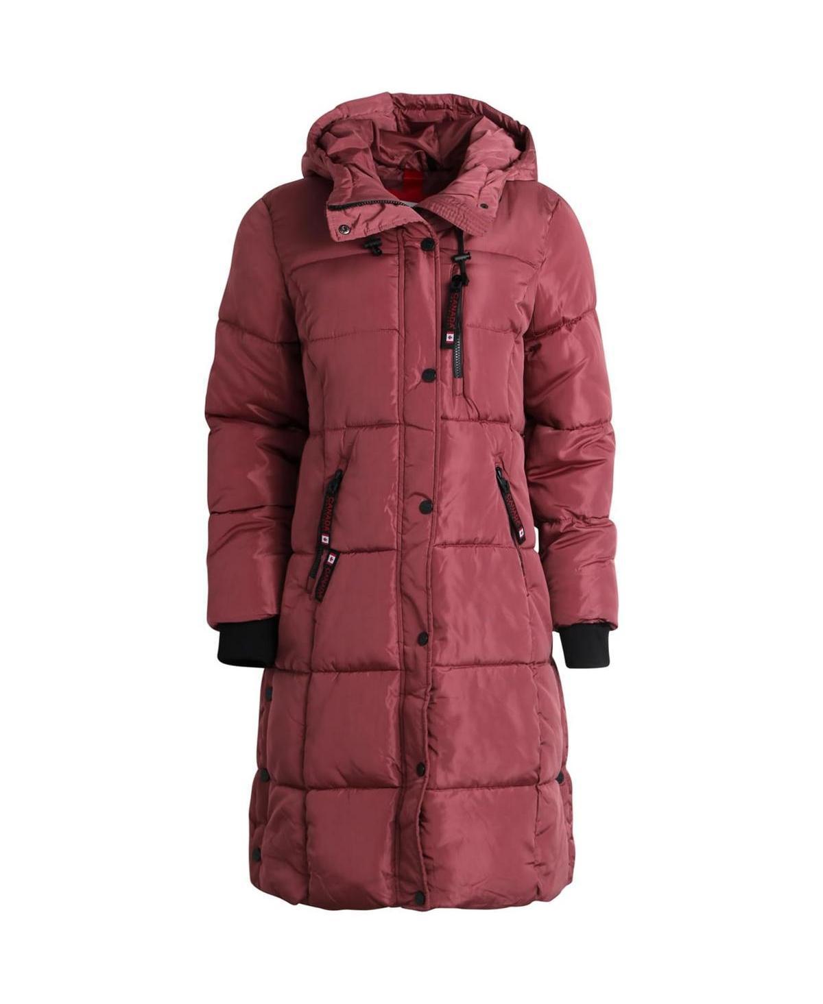 Canada Weather Gear Womens Quilted Long Puffer Jacket Product Image