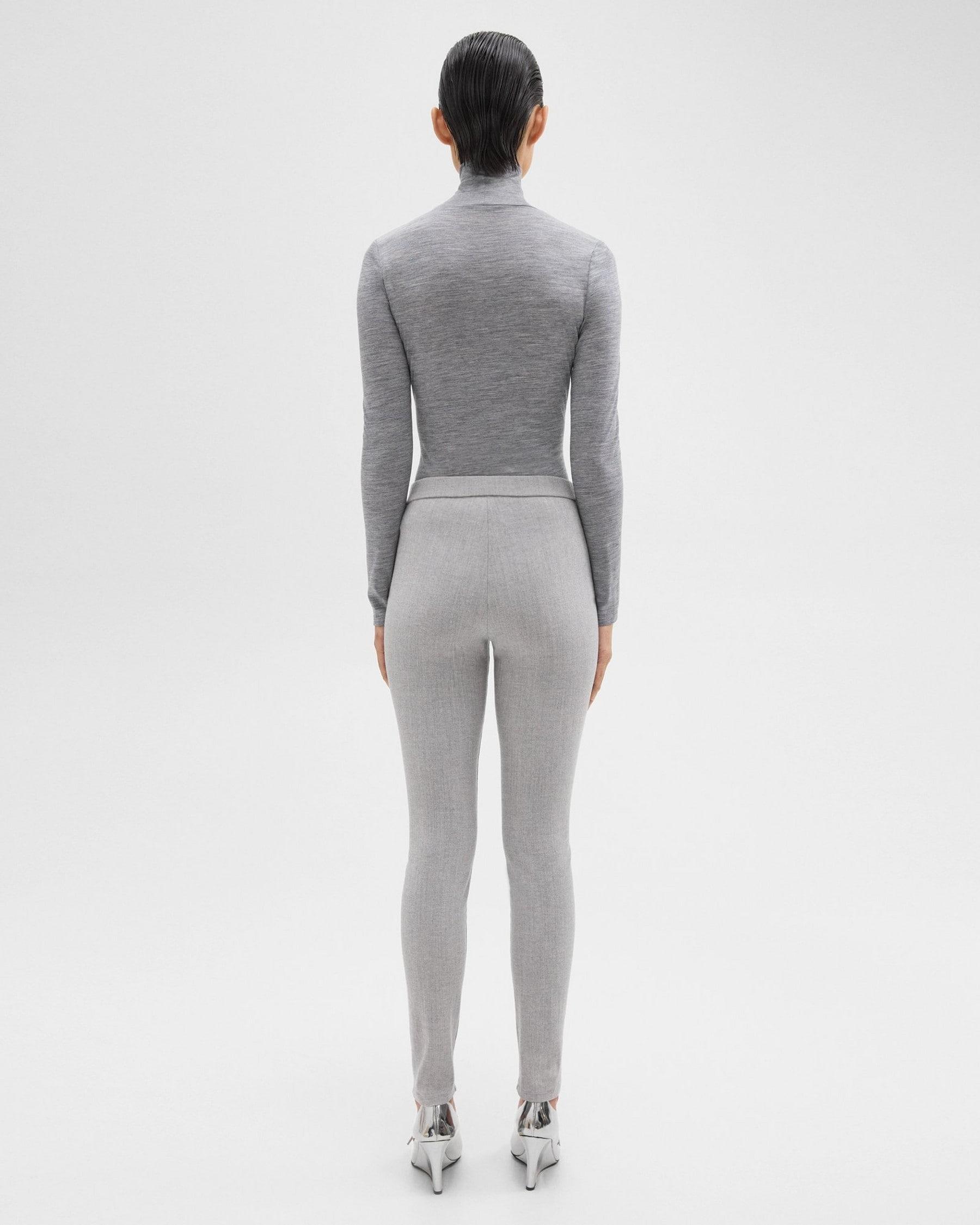 High-Waist Legging in Stretch Flannel Product Image