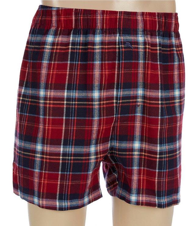 Tommy Bahama Flannel Plaid 4 1/4#double; Inseam Knit Boxers Product Image