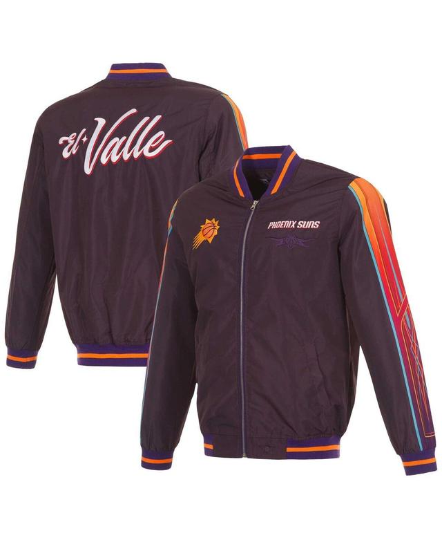 Mens JH Design Purple Phoenix Suns 2023/24 City Edition Nylon Full-Zip Bomber Jacket Product Image