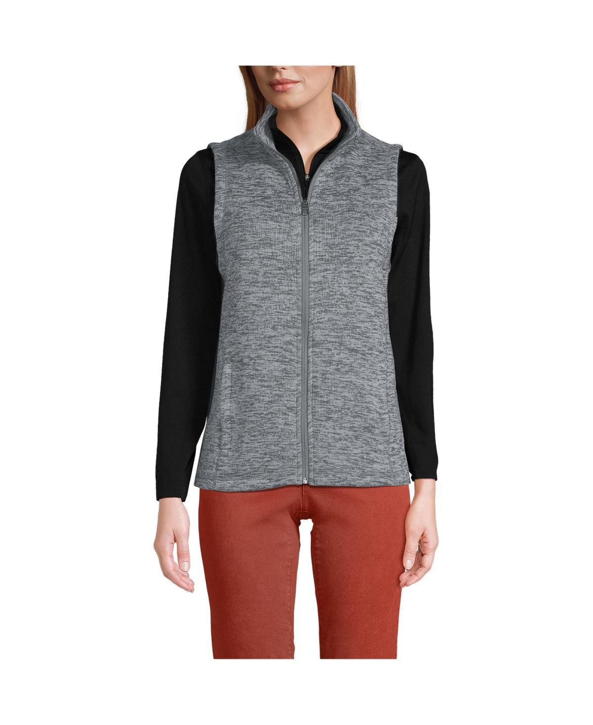 Lands End Womens School Uniform Sweater Fleece Vest Product Image