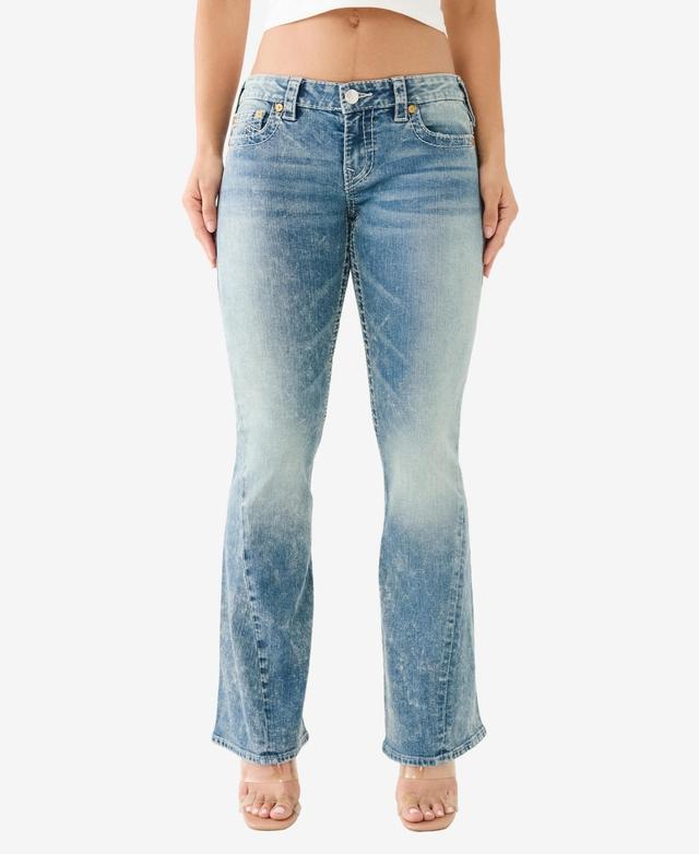 True Religion Womens Joey Low Rise Big T Vintage-like Flare Jeans Product Image