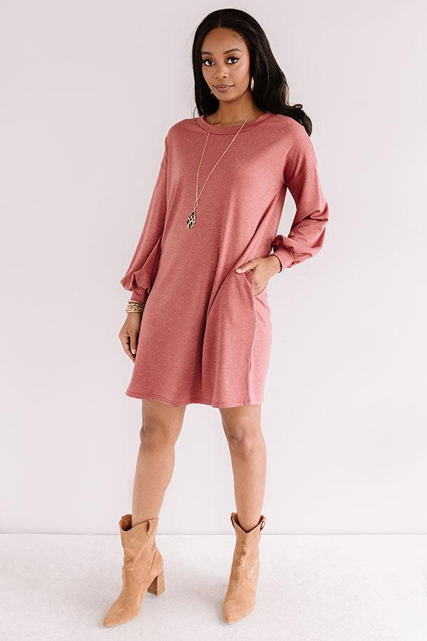 Backroad Bonfire Shift Dress In Aurora Red Product Image