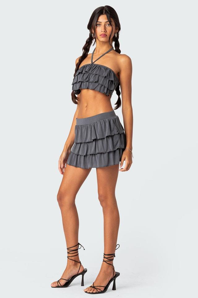 Aimee Ruffle Mini Skirt Product Image