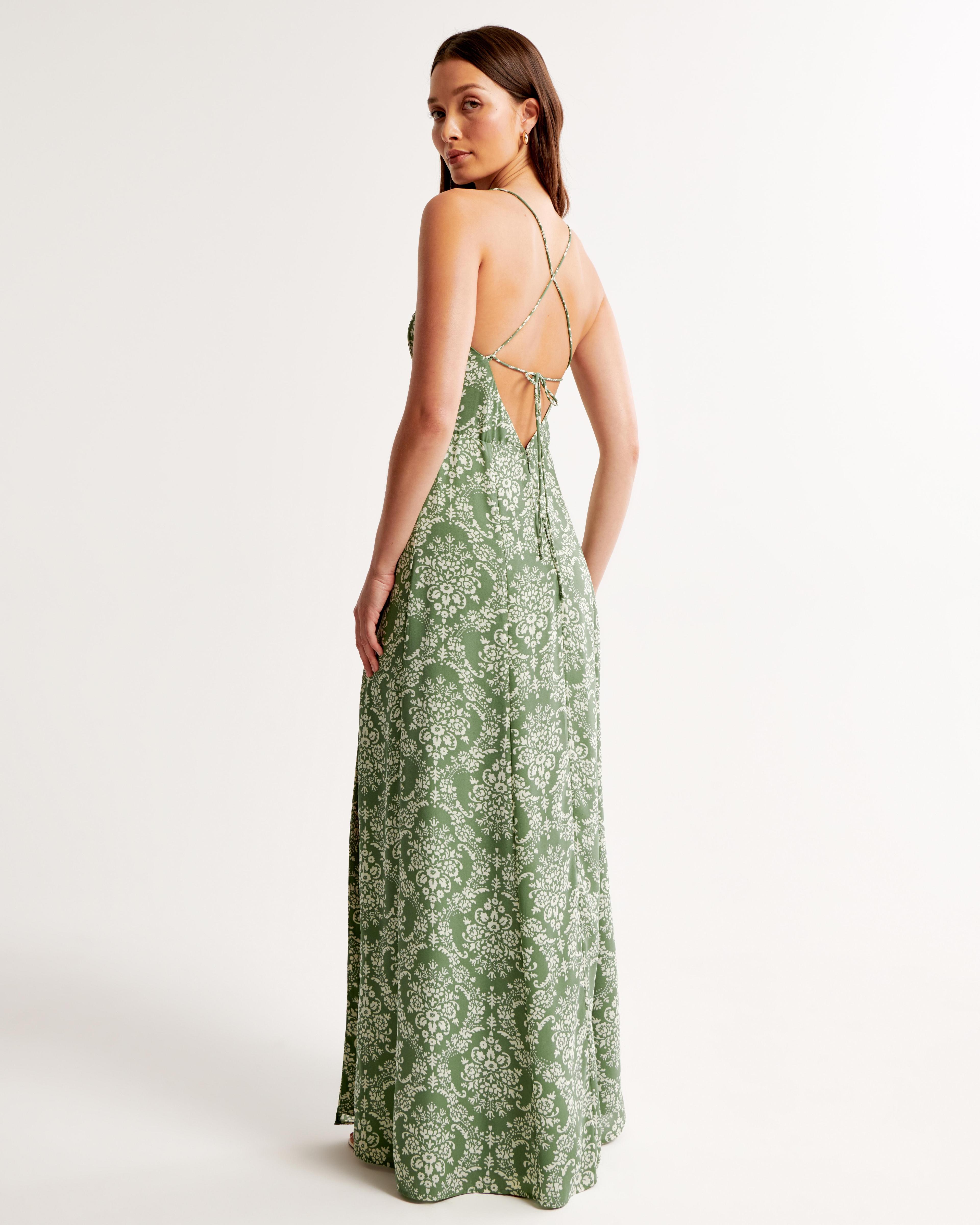 The A&F Camille Tie-Back Maxi Dress Product Image