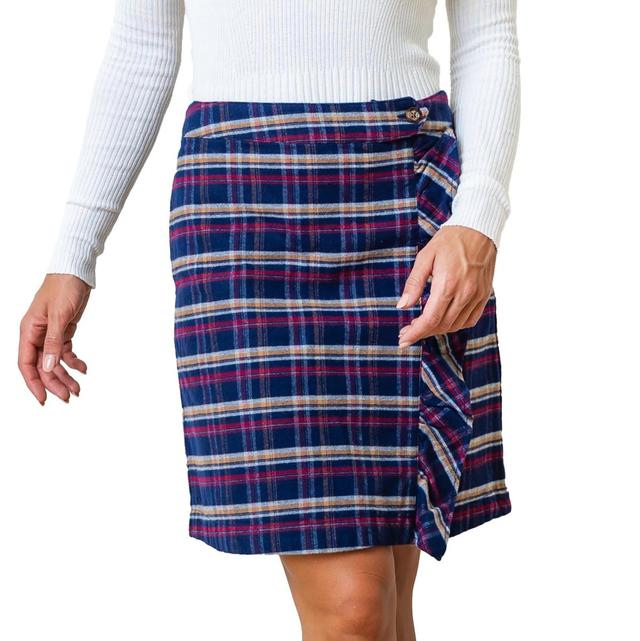 Hope & Henry Womens Flannel Ruffle Skirt Product Image