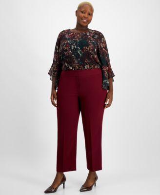 Plus Size Straight-Leg Pants product image