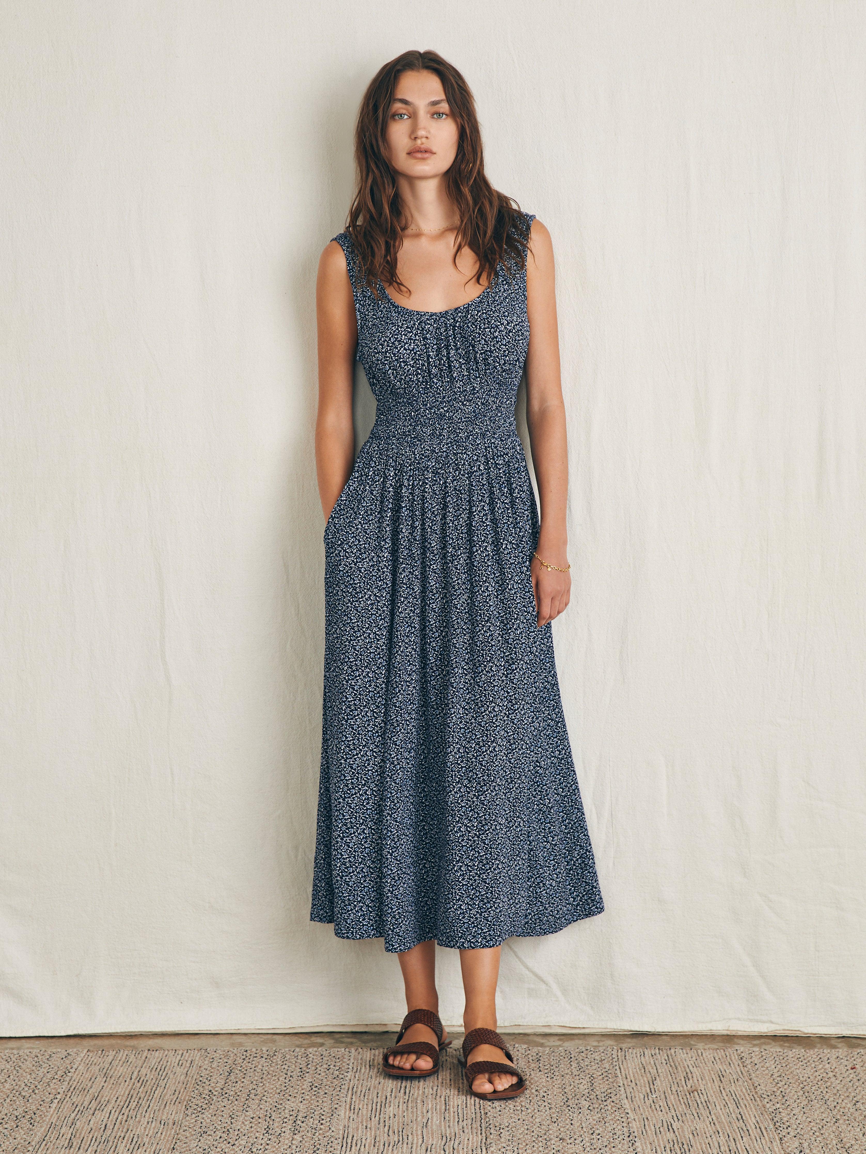 Sunseeker Midi Dress - Navy Riverton Ditsy Female Product Image