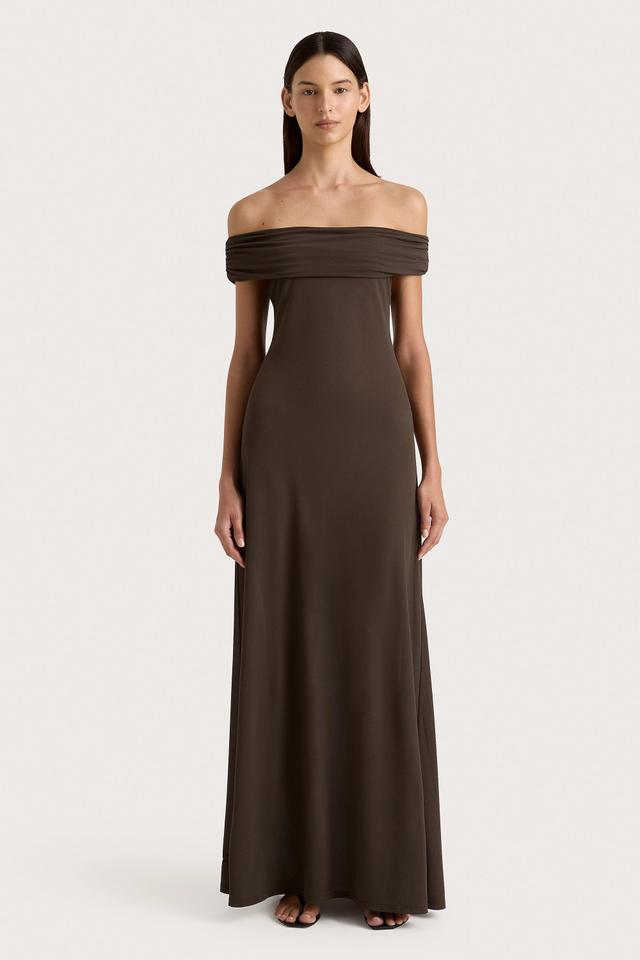 Sofie Maxi Dress Chocolate Brown Product Image