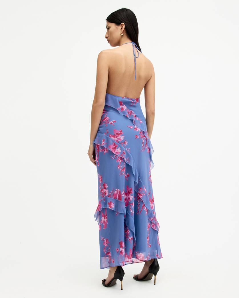 Marina Iona Floral Print Slim Fit Dress Product Image