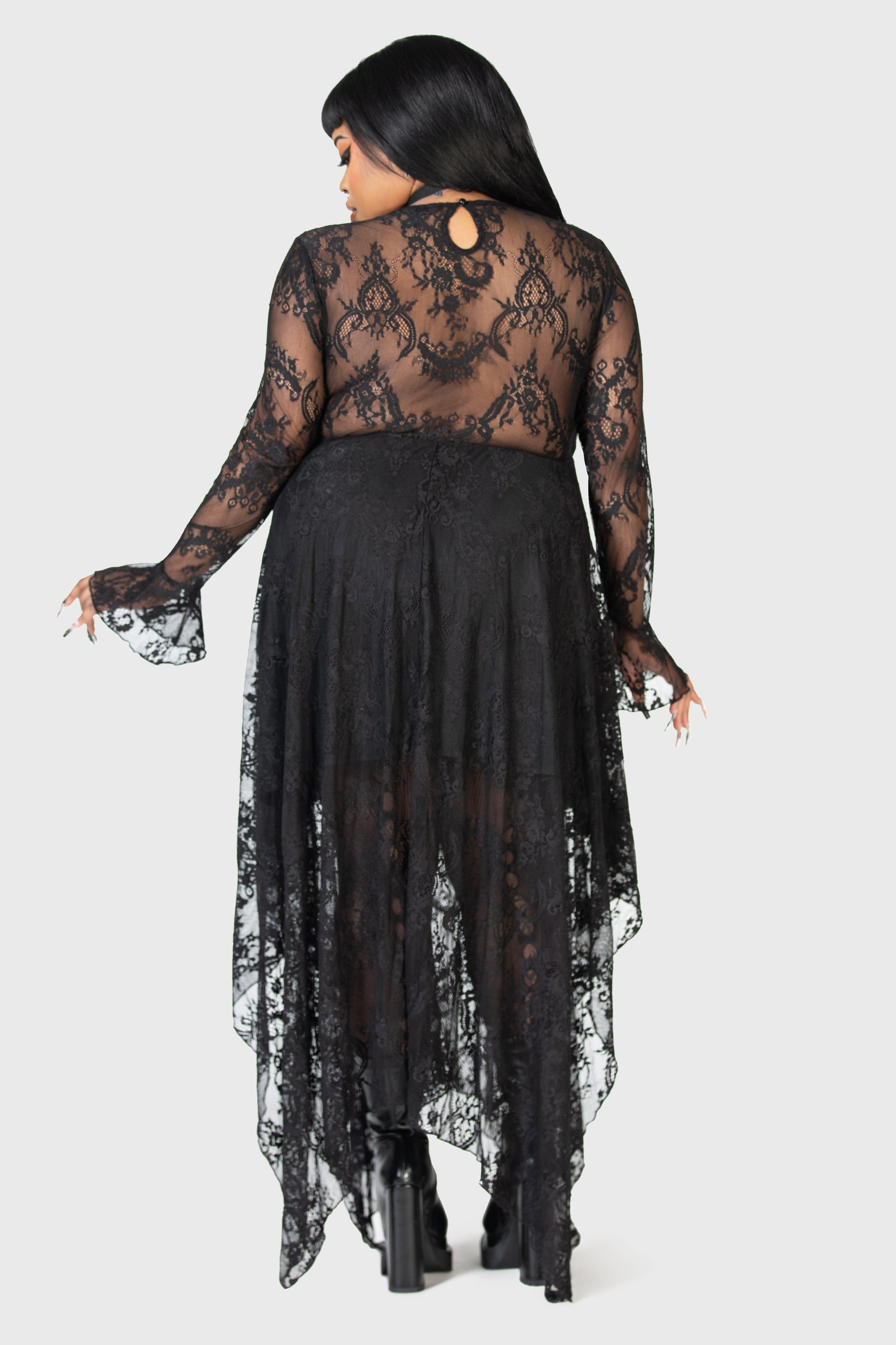 Shadow Figure Maxi Dress [PLUS] Female Product Image