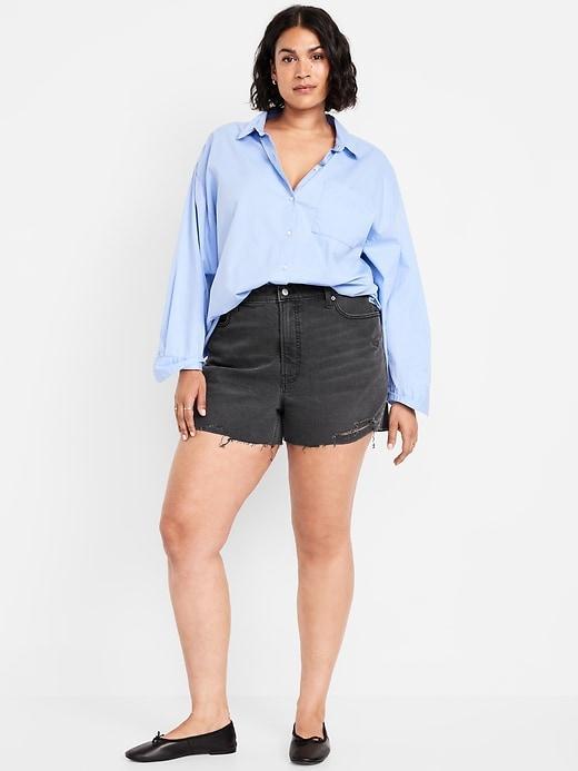 High-Waisted OG Jean Cut-Off Shorts -- 3-inch inseam Product Image