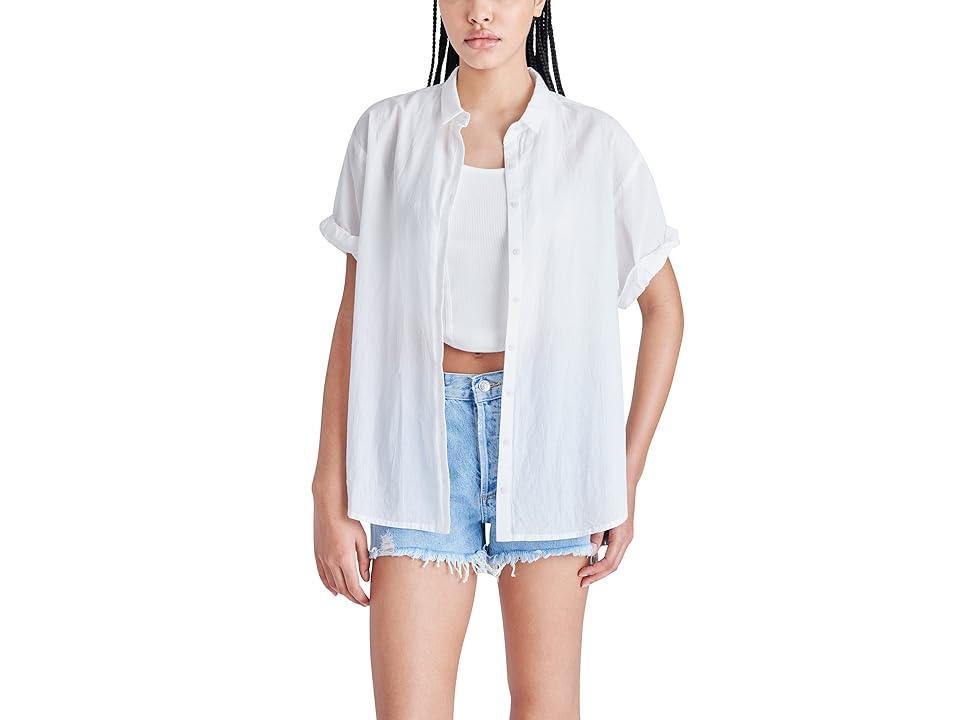 Steve Madden Kiralin Top in White. Product Image