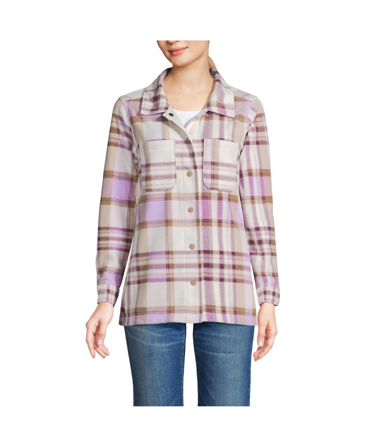 Lands End Womens Anyweather Fleece Shirt Jacket Product Image