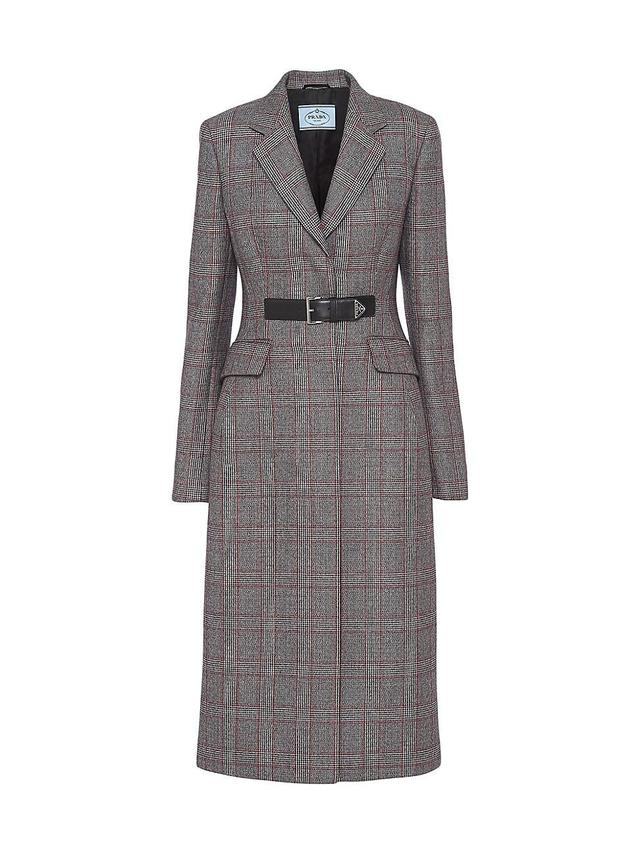 Galles Wool Coat with Leather Belt Product Image