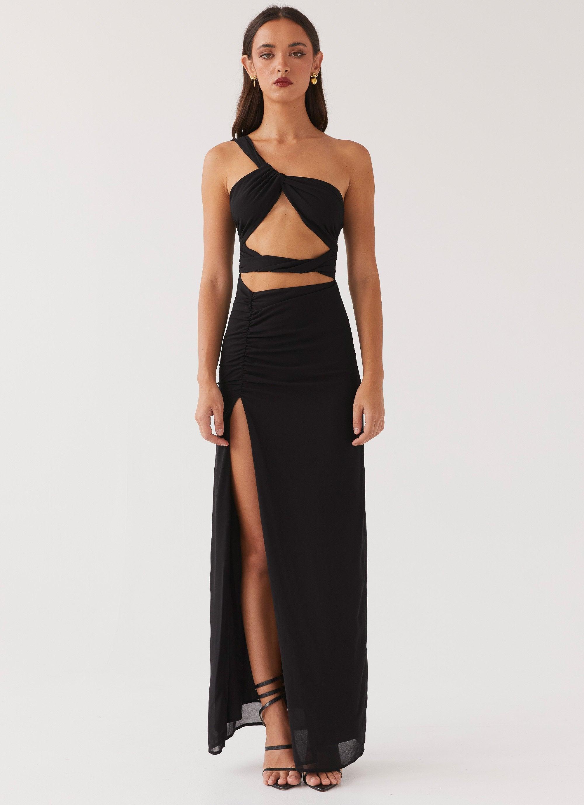 Calling On You Maxi Dress - Black Product Image