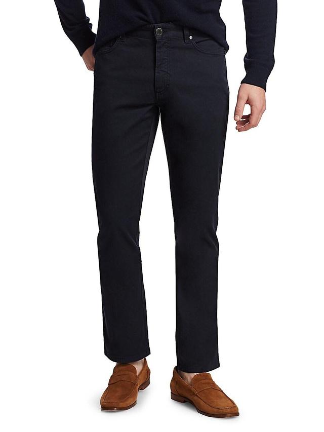 ZEGNA Classic Fit Stretch Cotton Five Pocket Pants Product Image