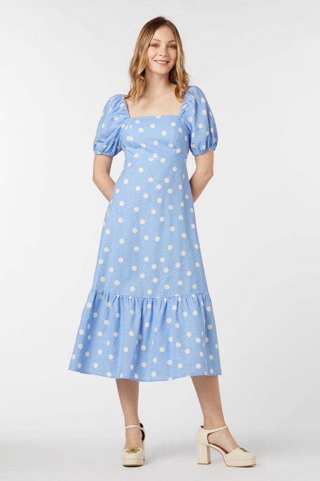 Lucy Polka Dot Midi Dress Product Image