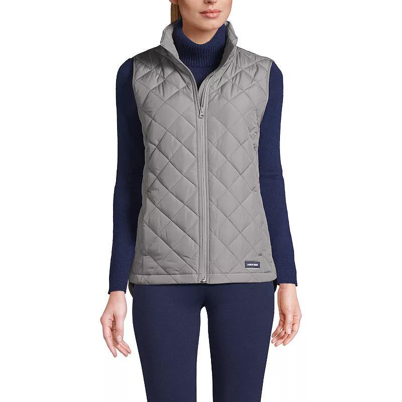 Petite Lands End Insulated Vest, Womens Sweet Orange Product Image