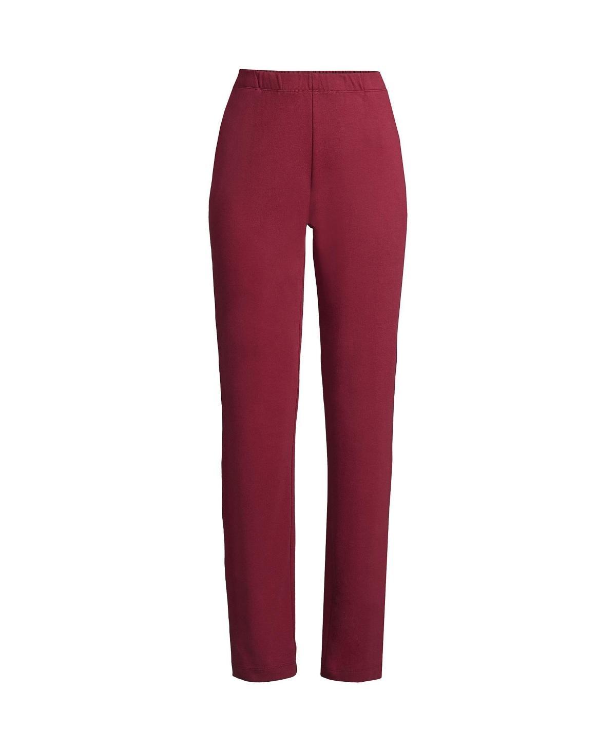 Lands End Womens Sport Knit High Rise Elastic Waist Pants Product Image