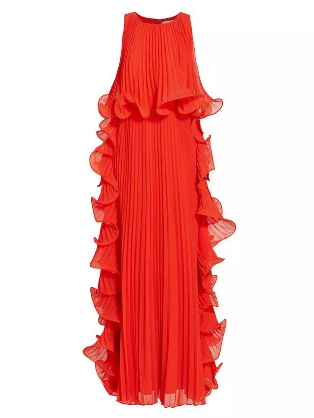 Pleated Octopus-Trimmed Gown Product Image