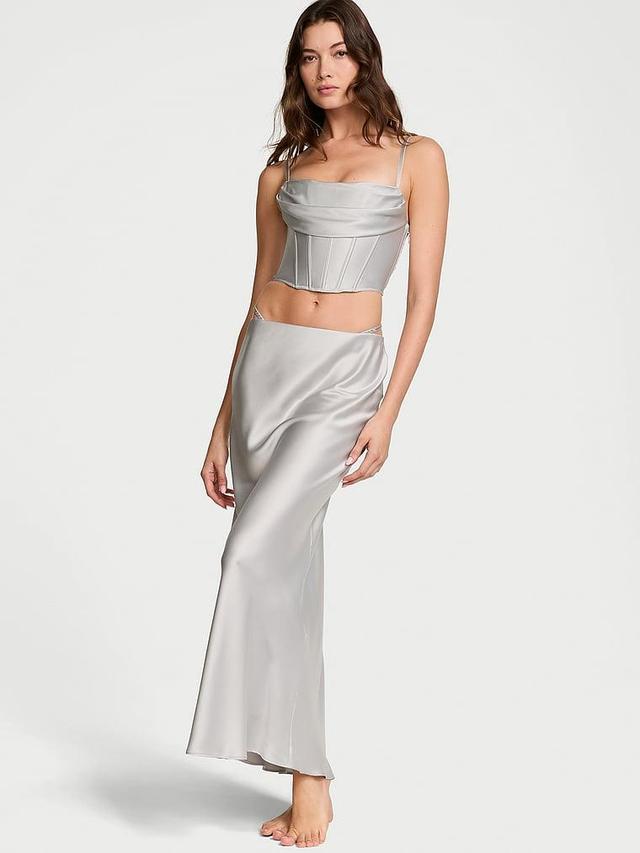 Satin Maxi Skirt Product Image