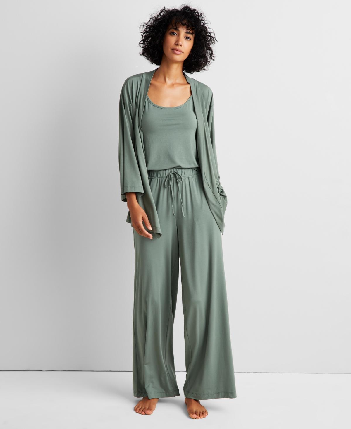 State of Day Womens 3-Piece. Fluid-Knit Pajama Set, Created for Macys Product Image