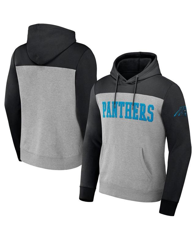 Mens Nfl x Darius Rucker Collection by Fanatics Heather Gray Carolina Panthers Color Blocked Pullover Hoodie Product Image