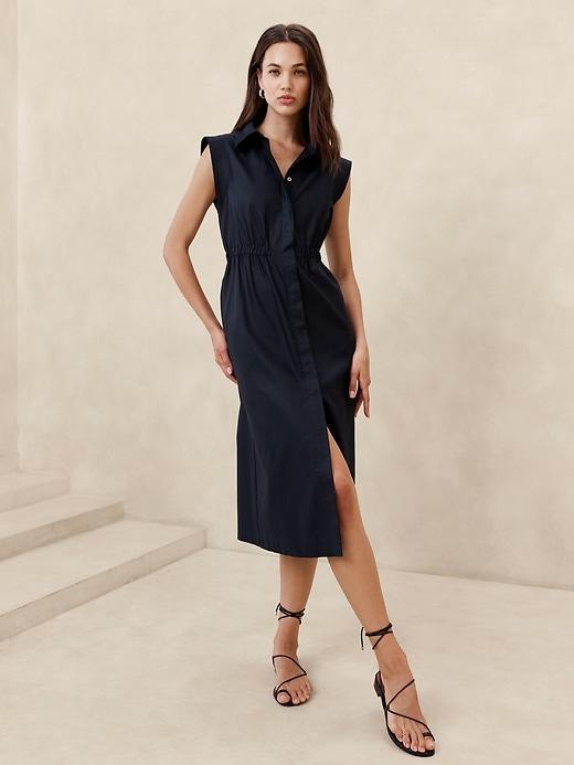 Twill Midi  Shirtdress Product Image