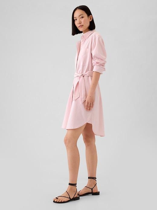 Organic Cotton Oxford Mini Shirtdress Product Image