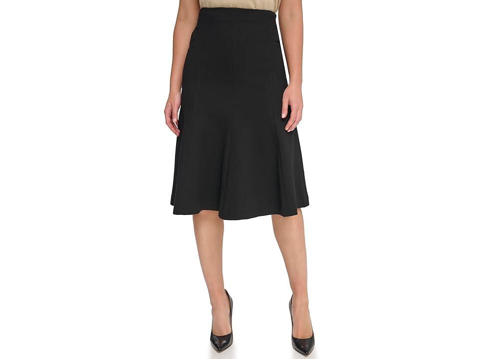 Tommy Hilfiger Solid Ponte Skirt Women's Skirt Product Image