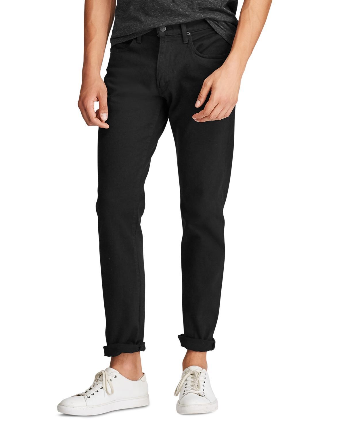 Polo Ralph Lauren Miller Hampton Relaxed Straight-Fit Dark Wash Stretch Jeans Product Image