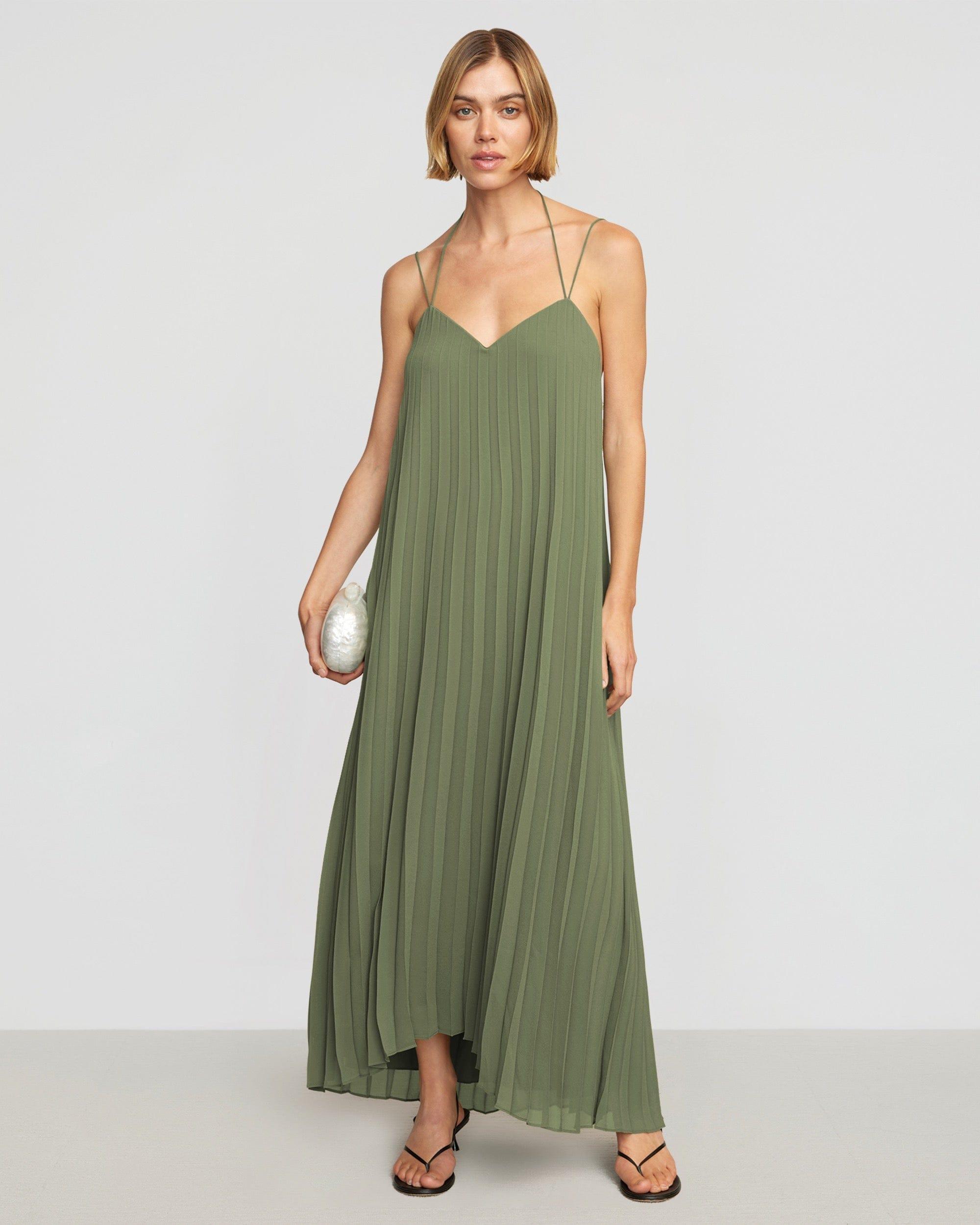 Juliette Pleated Maxi Dress Product Image