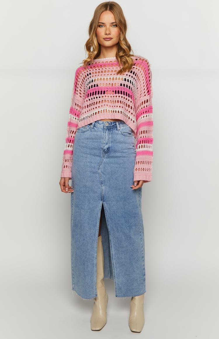 Emaline Long Weekend Multi Pink Jumper Product Image