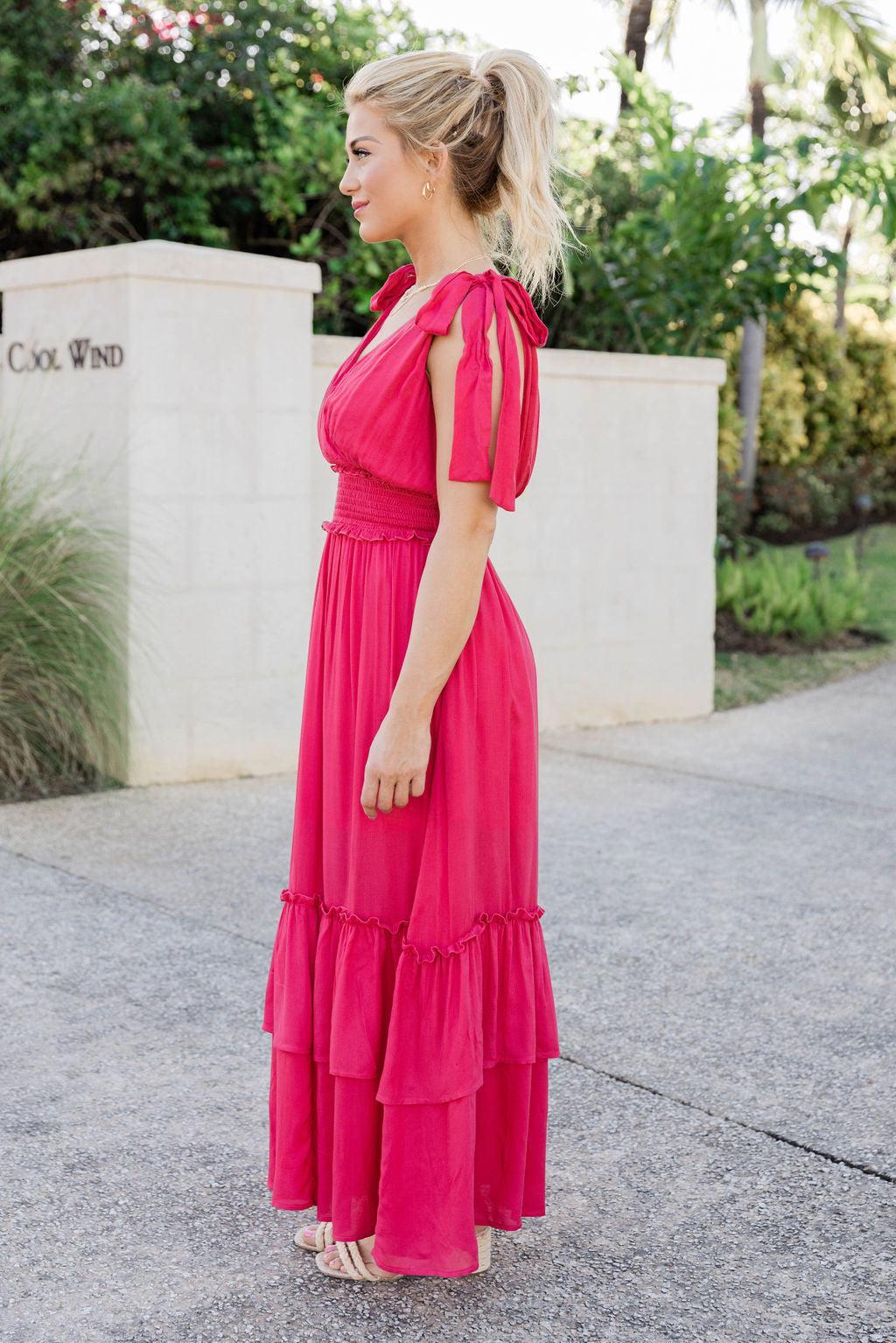 Make It Memorable Watermelon Maxi Dress FINAL SALE Product Image