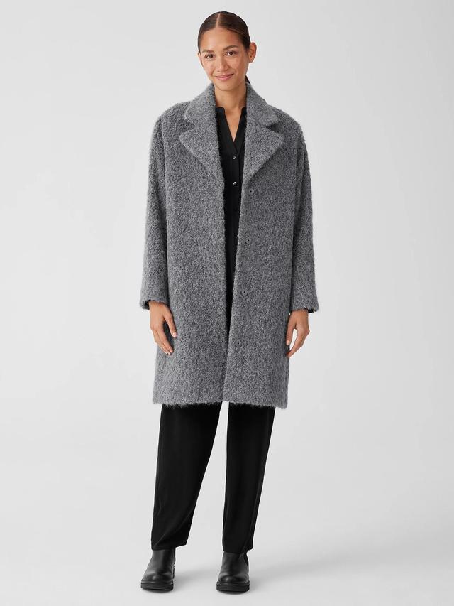 EILEEN FISHER Alpaca Boucle Notch Collar Coatfemale Product Image