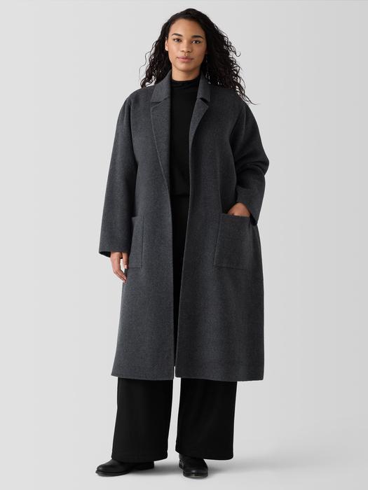 Doubleface Wool Cloud Notch Collar Coat Product Image