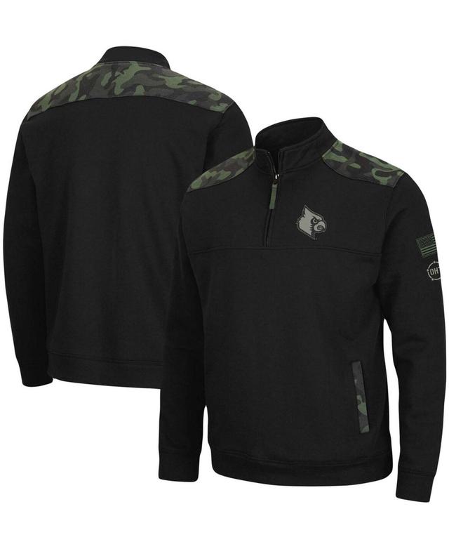 Mens Colosseum Iowa State Cyclones OHT Military Appreciation Commo Fleece Quarter-Zip Jacket Product Image