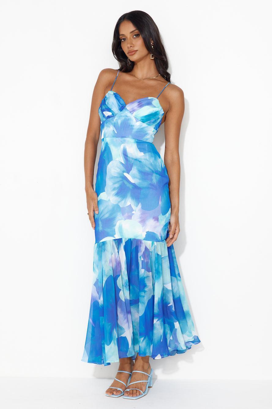 Gorgeous Event Maxi Dress Blue Product Image