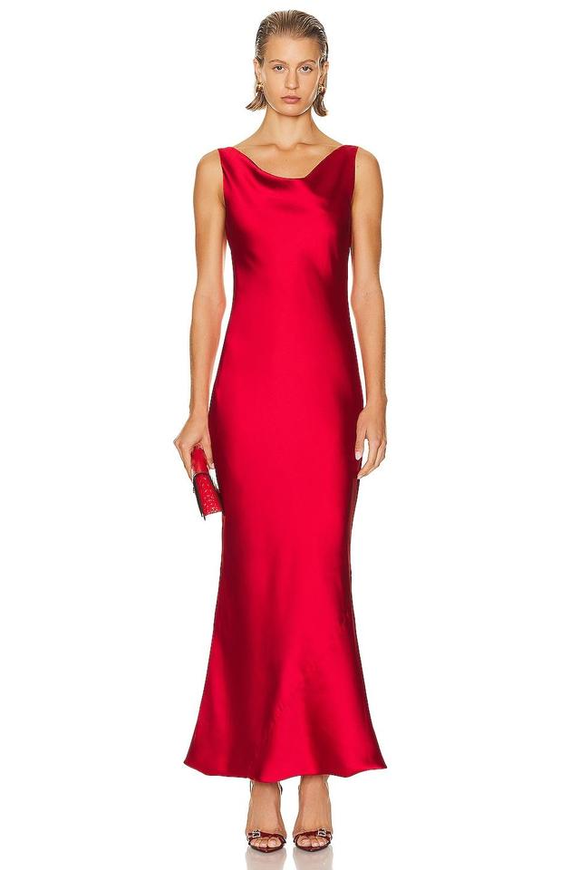 Norma Kamali Maria Gown in Red Product Image