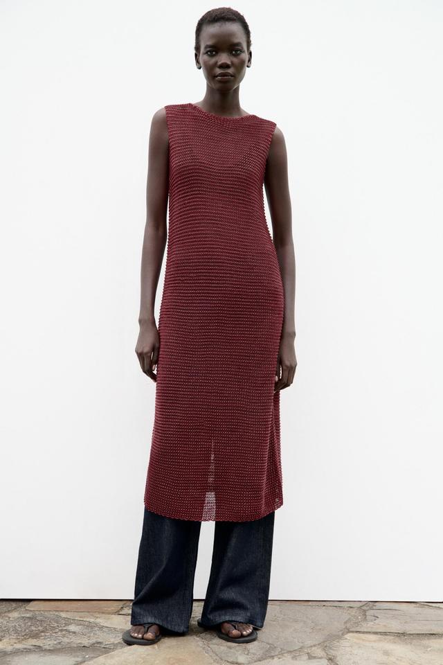 TEXTURED KNIT DRESS Product Image