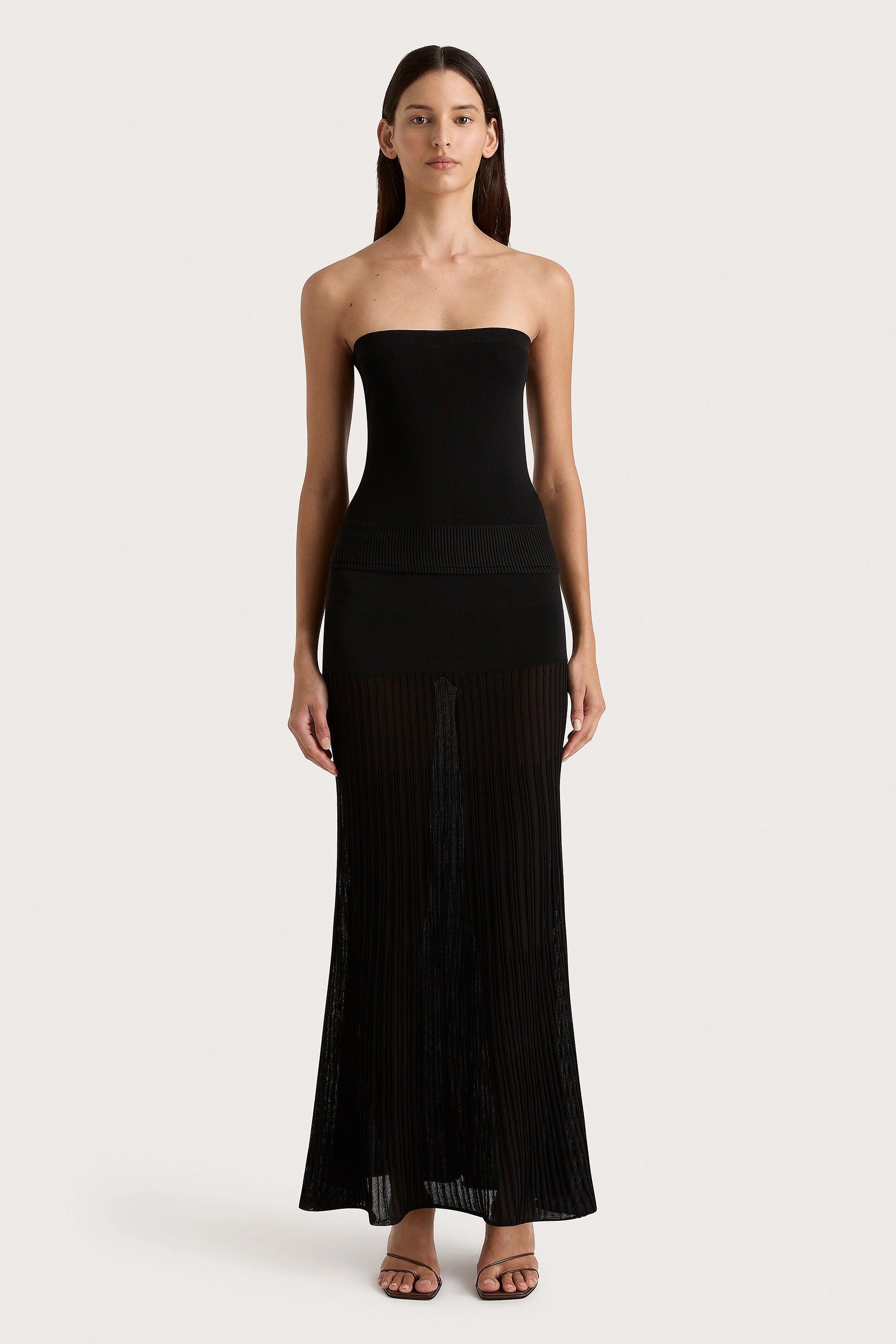 Citara Strapless Top Black Product Image