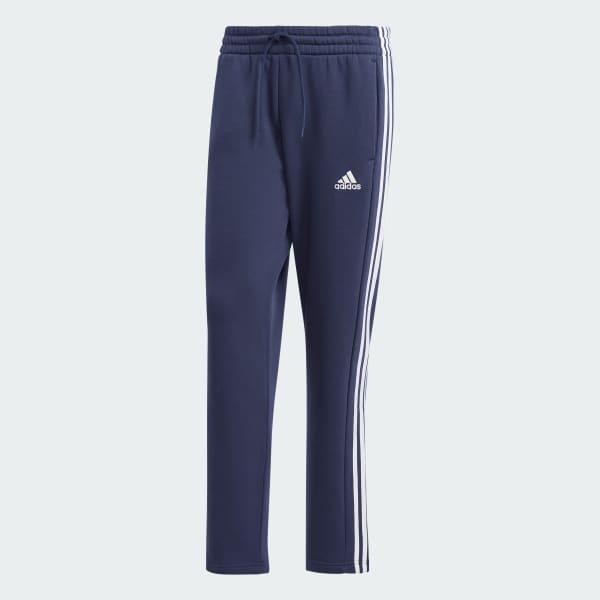 Essentials 3-Stripes Open Hem Fleece Pants Product Image