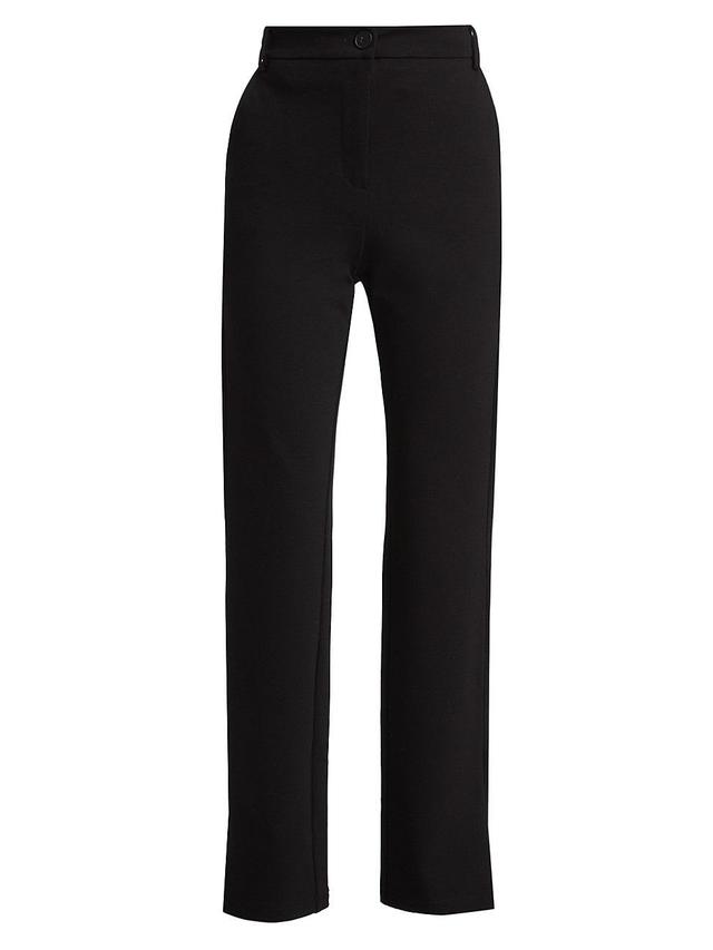 Womens COLLECTION Straight-Leg Split-Hem Pants Product Image