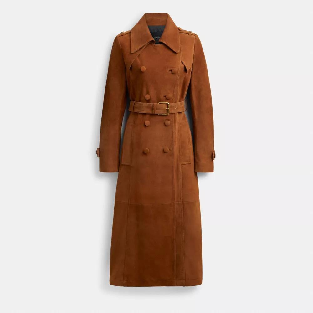 Heritage C Suede Trench Coat Product Image