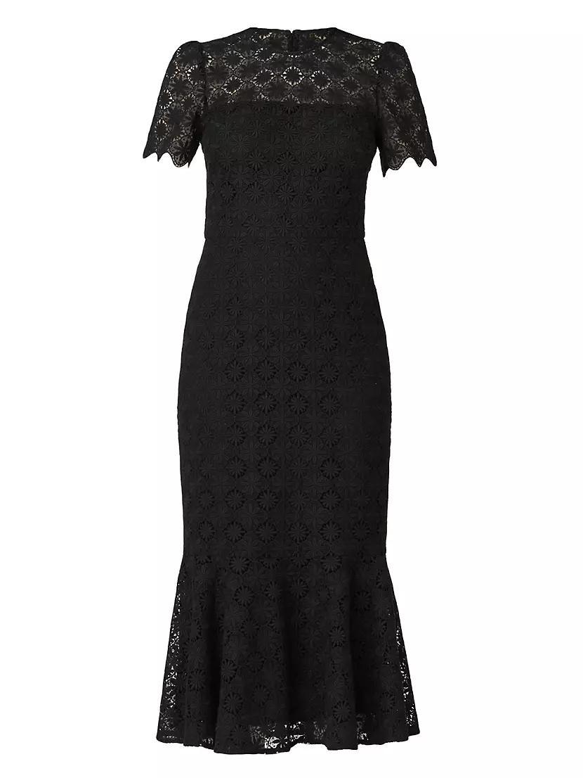 Darcy Floral Lace Midi-Dress Product Image