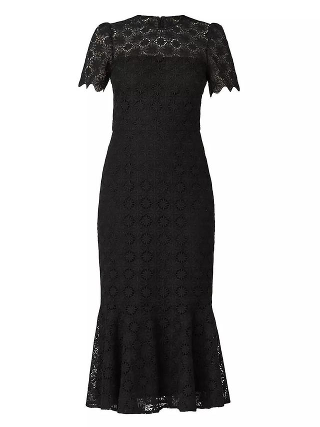 Darcy Floral Lace Midi-Dress Product Image