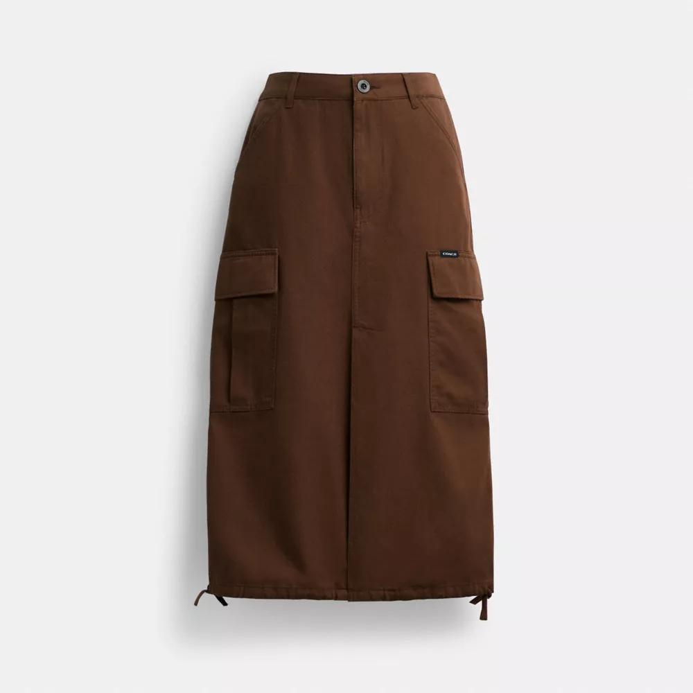 Cargo Maxi Skirt In Organic Cotton Product Image