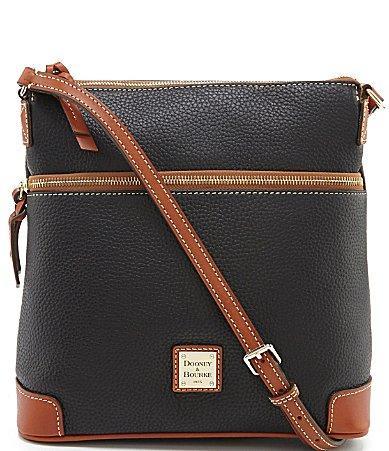 Dooney & Bourke Womens Pebble Grain Crossbody Leather Shoulder Bag in Red Product Image