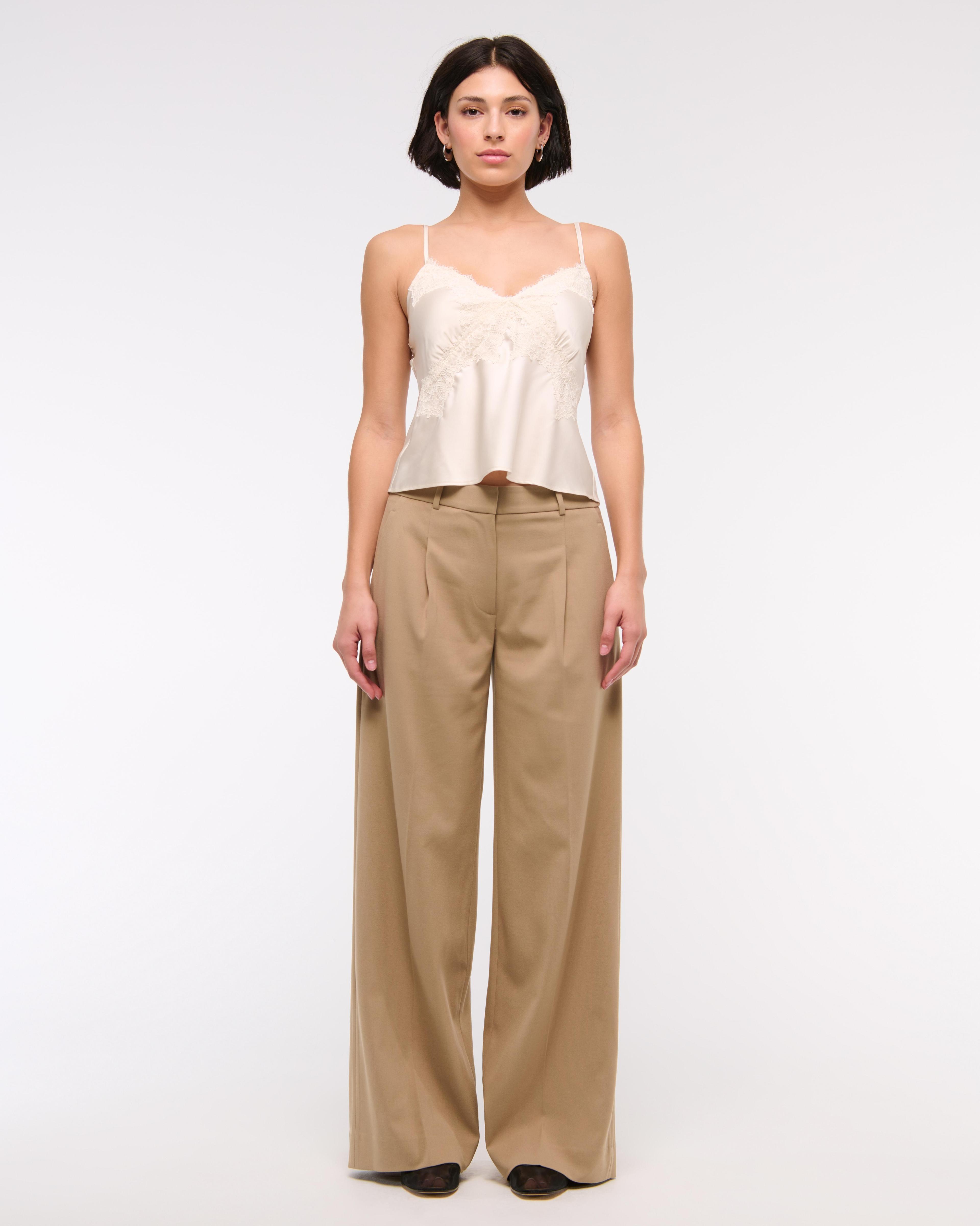 Mid Rise Tailored Wide Leg Pant product image